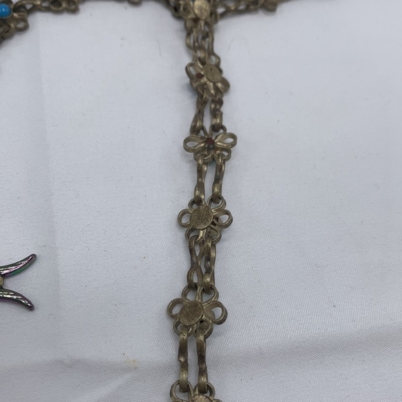 Silver Bat Skull Necklace - Picture 10 of 11